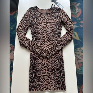 BCBG Max Azria | Bodycon Leopard Print Dress NWT